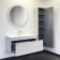 Comforty Madrid-90 mirror LED-lighting, sensor, anti-recovery, white glossy