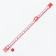 Collar "bone" reflective, 31 x 1 cm, red