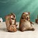 Holder-stand for the books "Two cats" set, bronze, 15cm