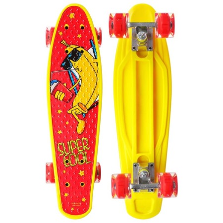 Penniboard Onlytop Super Cool, 56x16 cm, light wheels PU 60x45 mm, ABEC 7, aluminum frame-1