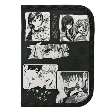 Penal 1 section 130 x 190 x 30 mm, with a folding bar, PKK 07-19 "Anime" laminated cardboard, volumetric 3D drawing with varnish effect-1