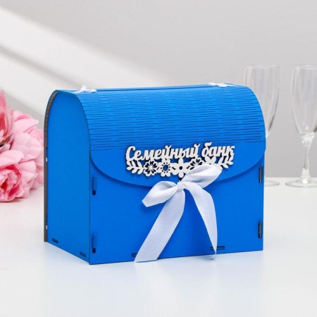 Family Bank "Flower", blue, 23.5x17x20 cm