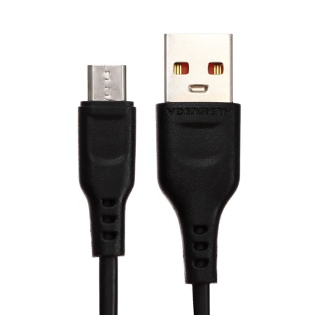 MicroUSB cable - usb, 2.4 a, 1 m, charging + data transfer, package, black