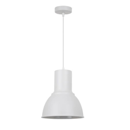 LASO 1x60W E27 suspension chandelier, white 22.5x22.5 cm