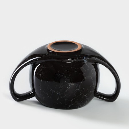 Ceramic sugar "VULAL", 400 ml, D = 7 cm-4