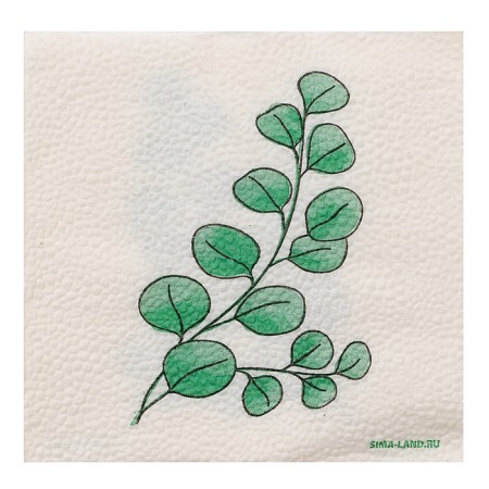Salfets single -layer "eco" eucalyptus 24x24 cm, set of 50 pcs.-3