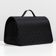 Animal carrier bag hard No. 3, 45x22x26 cm, nylon, black