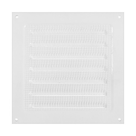 Ventilation grate Zein luxury RM1717, 175 x 175 mm, with a grid, metal, white-5