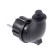 Corner fork, 16 A, 220 V, IP44, with salary, rubber, black