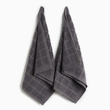 A set of towels Ethel "Minimalism" 40x66cm - 2 pcs, col. Dark gray, hl. 100%