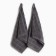 A set of towels Ethel "Minimalism" 40x66cm - 2 pcs, col. Dark gray, hl. 100%