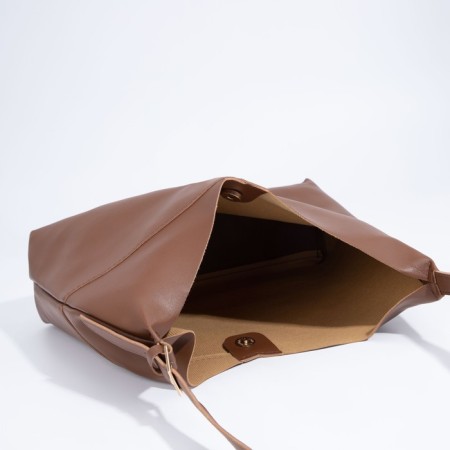 Magnet bag bag, lightning cosmetic bag, brown color-6