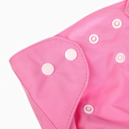 Reusable diaper "our flower", 3-15 kg, pink color, crush me-4