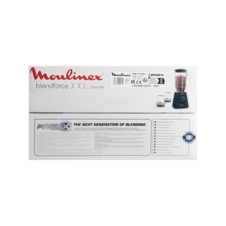 Blander Moulinex LM458810, stationary, 600 W, 2.8 l, 2 speeds, pulse mode, black 1043541-6