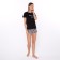 Home female set "Sleep All Day" (T -shirt/shorts), black color, size 44