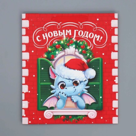 Laminated vertical "New Year's miracles", m 26 x 30 x 9 cm, New Year-7