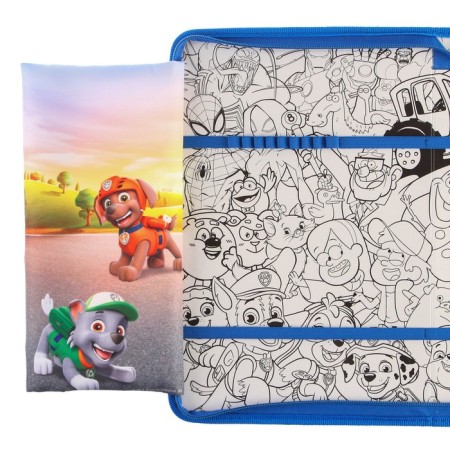 A4 labor folder with a pencil case, on a zipper, textiles, puppy patrol-1