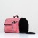 Bag - carrying for animals "strips" with organizer, pink, size M, 40 x 26 x 20 cm