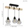 Townshend 5, 3x60W E27 lamp, brown color, black