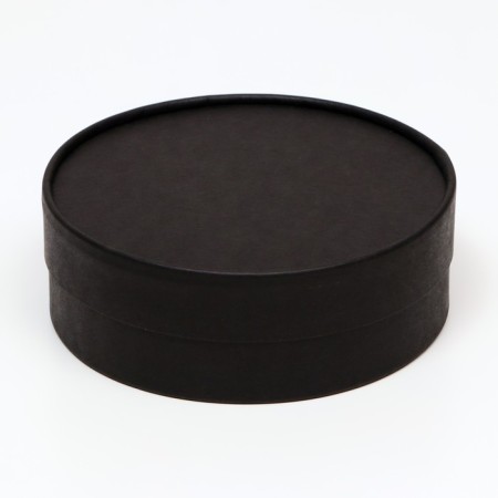 Box - tube 2 in 1, low with a deaf cover "Black", 21 x 7 - 18 x 6 cm-2
