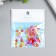Buttons plastic for creativity 2 punctures "Color Flowers" micro set 80 pcs 0.6x0.6 cm