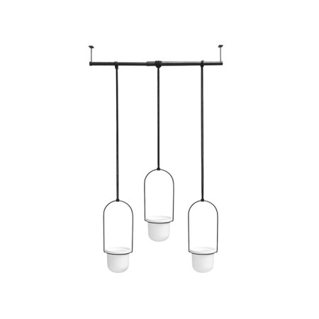 A set of suspended pots for plants TRIFLORA, White, 3 pcs.-6