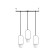 A set of suspended pots for plants TRIFLORA, White, 3 pcs.
