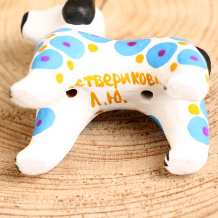 Dymkovo toy "Blue Dog" 7 cm-9
