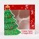 Box for 4 cupcake with the Festive spruce window, 16 x 16 x 10 cm
