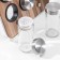 Set for spices on the stand "Modern", 28.5 × 12 × 18.5 cm, 90 ml, 4 × 9.5 cm, 6 pcs