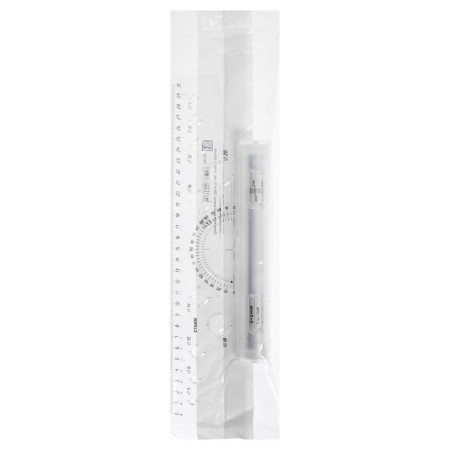Risshin ruler 30 cm Istanm, colorless, plastic roller-1