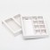 Box for 8 sweets + chocolate, with a window, white, 17 x 5 x 17.5 x 3.7 cm