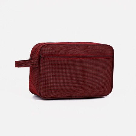 Lightning cosmetic bag, external pocket, pen, red color