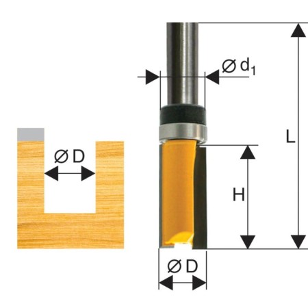 Clesteric Cleep Encor 10536, straight, on wood, d = 8 mm, 19 x 26 mm-3