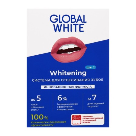 Complex for intensive teeth whitening Global White, gel 15 ml, toothpaste 30 ml-1