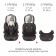 Car seats Siger "Star", ISOFIX LUX, group 1/2/3, zebra gray, beige
