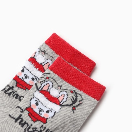 Terry socks children, gray color, size 14-16-1