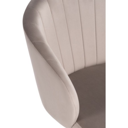 Computer chair Plastic Plastic/velor, black/beige 59x60x78 cm-6