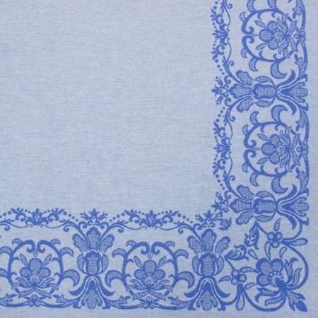 The table set "Ethel" (tablecloth 150x200 cm, napkins 45x45 cm - 6 pcs.) The color is blue, hl. With VMGO-2
