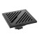 Zein gap, 100x100 mm, vertical, d = 32 mm, stainless steel, black