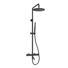 The shower system Wasserkraft a288.077.217.bm Thermo, tropical shower, thermostat, black