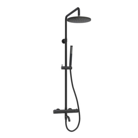 The shower system Wasserkraft a288.077.217.bm Thermo, tropical shower, thermostat, black