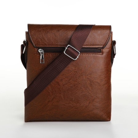 Male bag, brown color-3