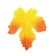 Decor "Autumn sheet", set of 100 pcs, yellow-orange color