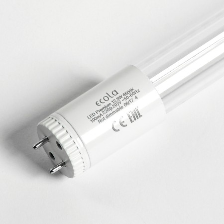 LED LED ECOLA, T8, G13, 12.5 W, 6500 K, 605x28 mm, POV. The base is transparent-1