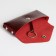 Pocket Key on the button, Textura, length 15 cm, ring, burgundy color