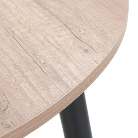Round Round table "Orion", 950/1250x950x750, Black metal legs/oak canyon-3