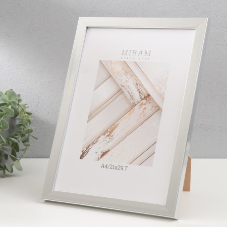 Photo frame Plastic "Mira" 21x29.7 cm 647261-4, silver (plastic screen)-1