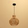 Ceiling Lamp from rattan "Ahmad" 1x120W, E27, 30x30x30 cm
