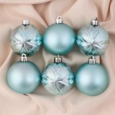 Set of balls plastic D-6 cm, 6 pcs 